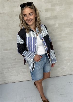 Shaneela jakke Blue Mix Sissel Edelbo 